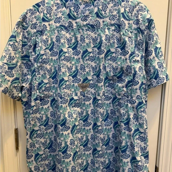 Columbia PFG Fishing/Sun Shirt- Slack Tide Nautical - Picture 3 of 3